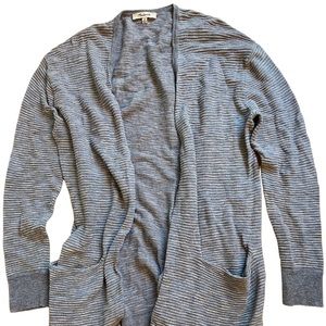 Madewell women’s ribbed striped cardigan XS
